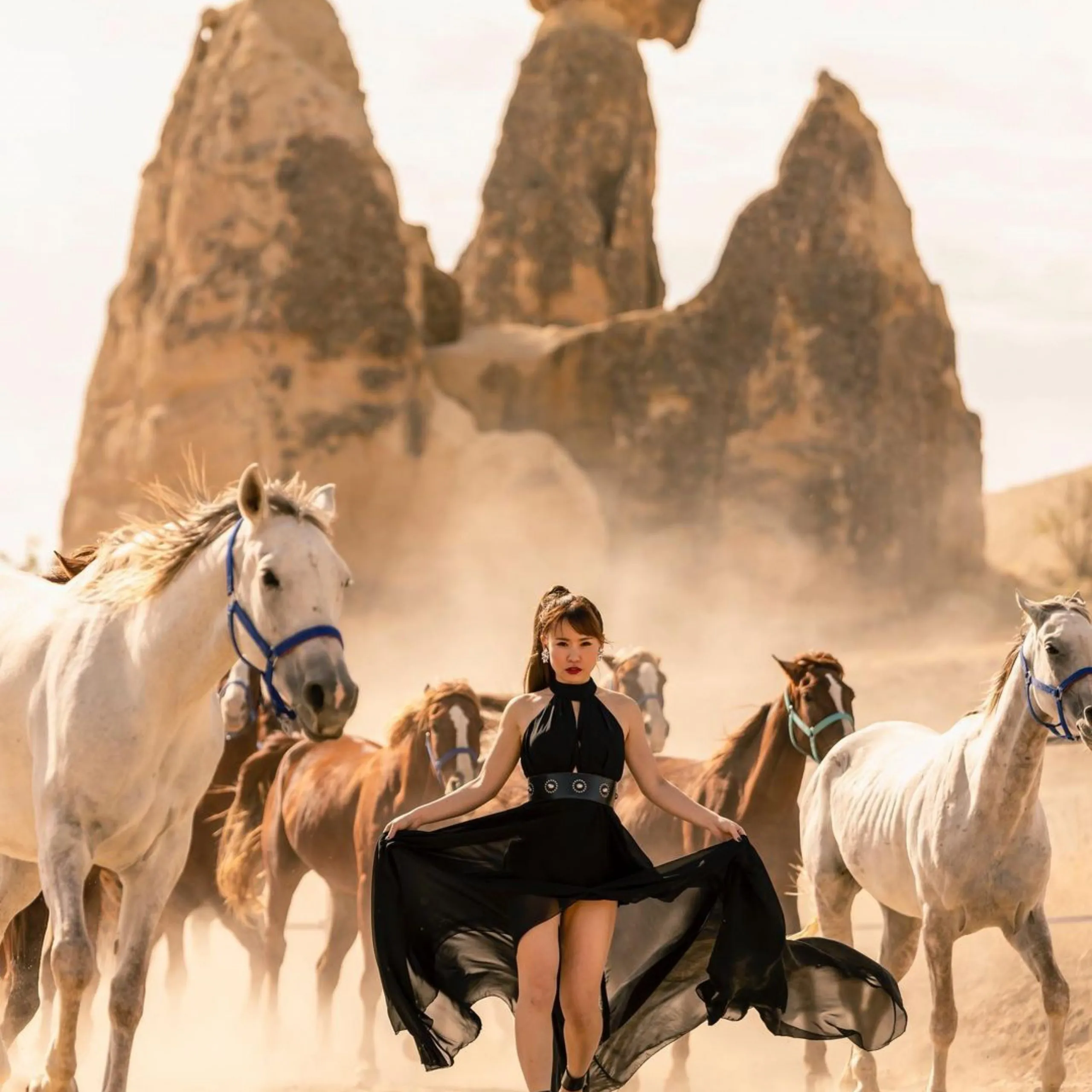 Golden-hour ride in Cappadocia